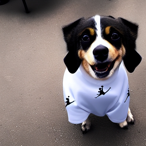 a dog wearing jordans Images.AI Diffusion