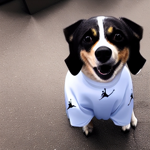 a dog wearing jordans Images.AI Diffusion