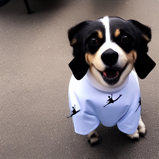 a dog wearing jordans Images.AI Diffusion