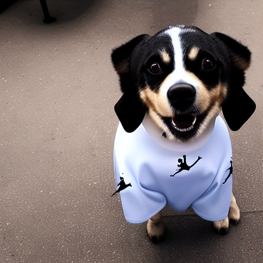 a dog wearing jordans Images.AI Diffusion