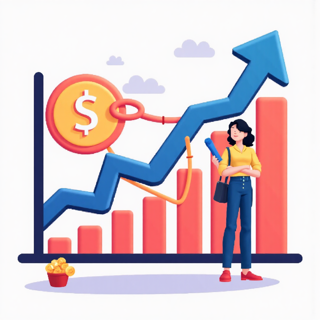 股票圖表顯示股價在股利符號出現後下跌，像素藝術風格