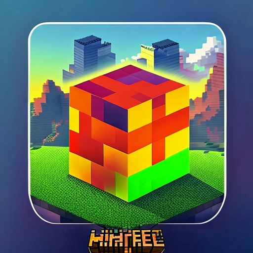 Minecraft Logo Block