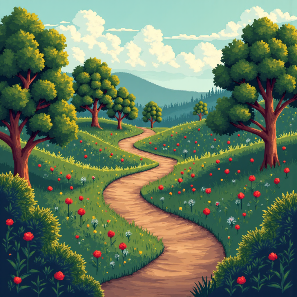 投資與投機路徑的像素藝術比較