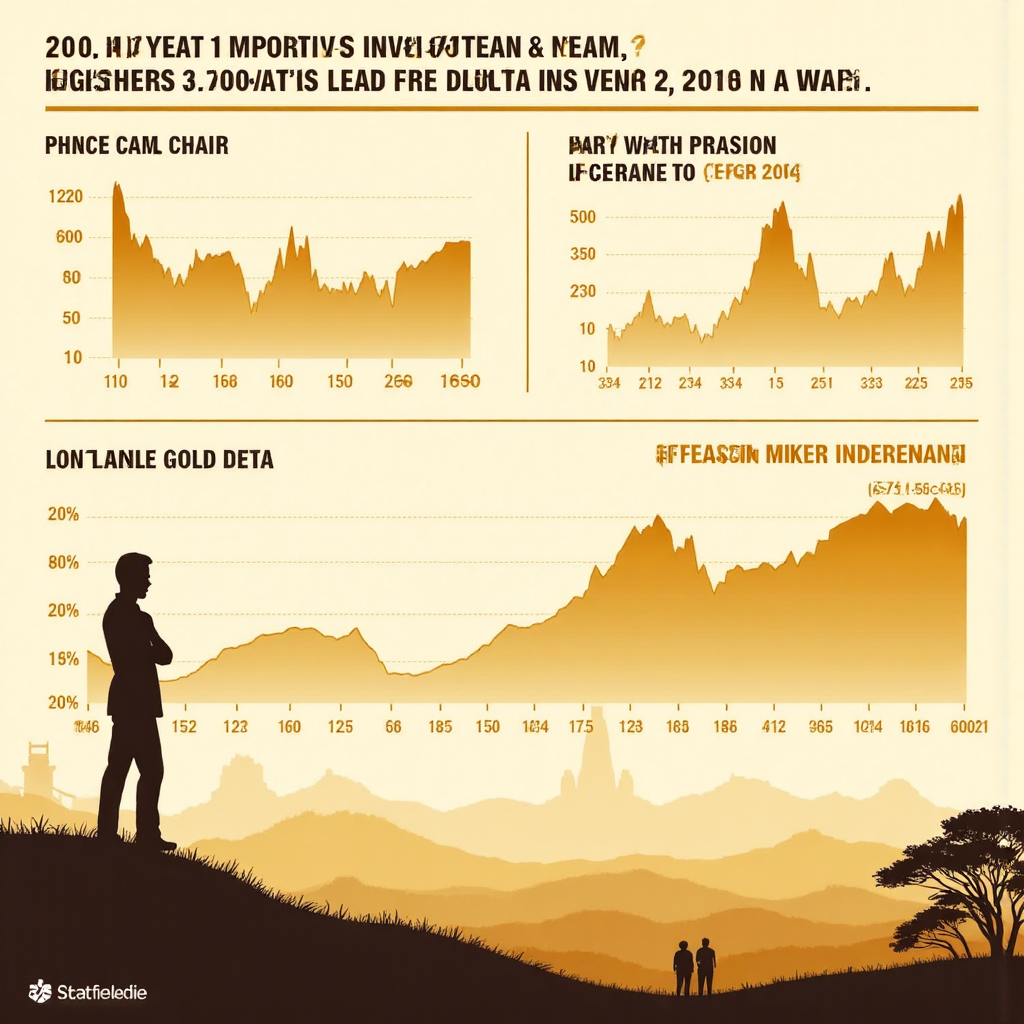 An infographic style illustration of the Thai precious metal investment landscape featuring elegant charts showing gold price fluctuations with a subtle Thai landscape background and a confident investor silhouette
