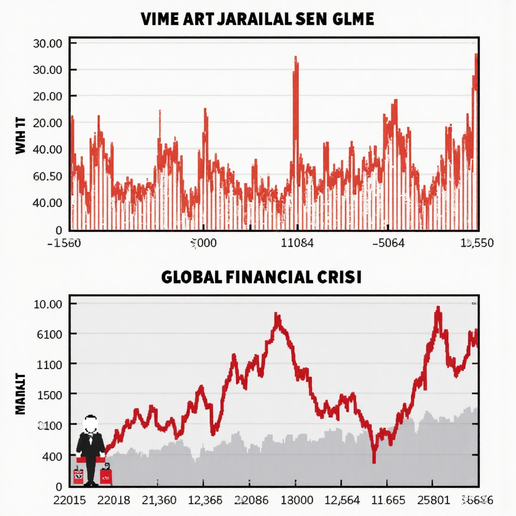 VIX 指數在全球金融危機期間急升的歷史圖表插圖