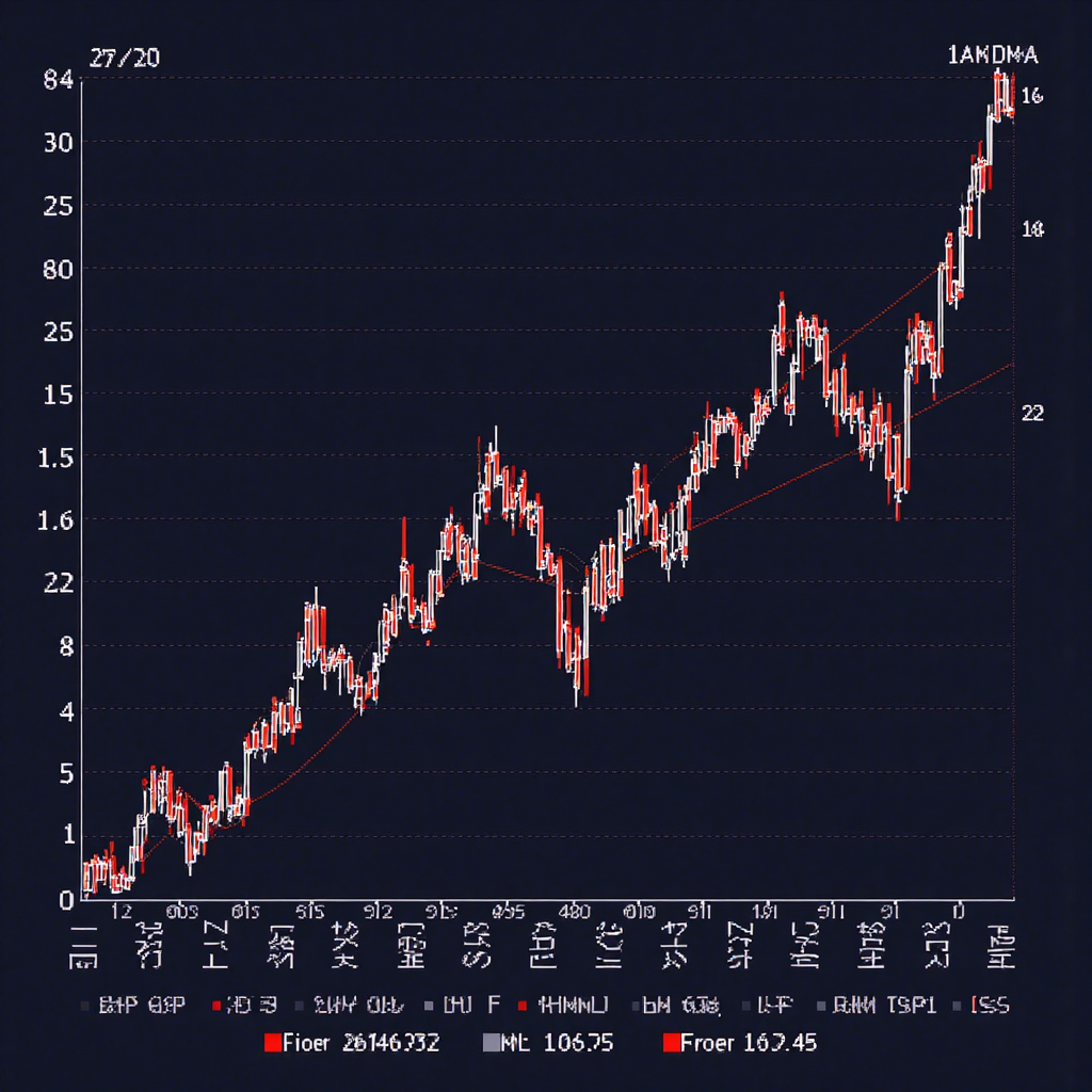 聯準會點陣圖的視覺化表示，包含利率線與美國及台灣經濟符號的連結