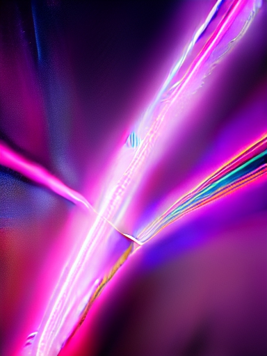 abstract brilliant light of consciousness striking a lightning bolt of electricity pink purple neon colors <dreamlike> hd