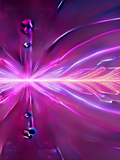 abstract brilliant light of consciousness striking a lightning bolt of electricity pink purple neon colors <dreamlike> hd