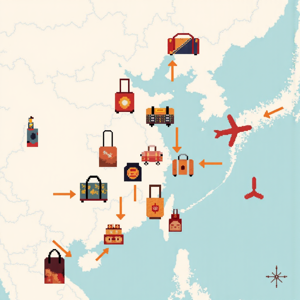 台灣地圖上箭頭指向購物袋與行李箱，顯示歐元波動對本地消費者與旅客的影響