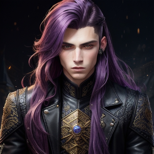 Purple Hair Man