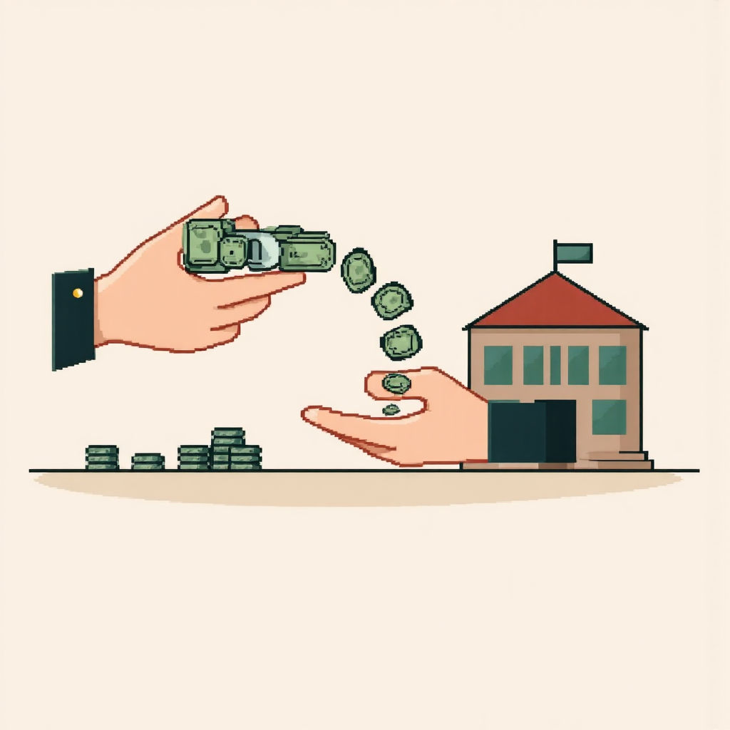 直接金融資金直接流動示意圖,象徵繞過中介的清晰連接