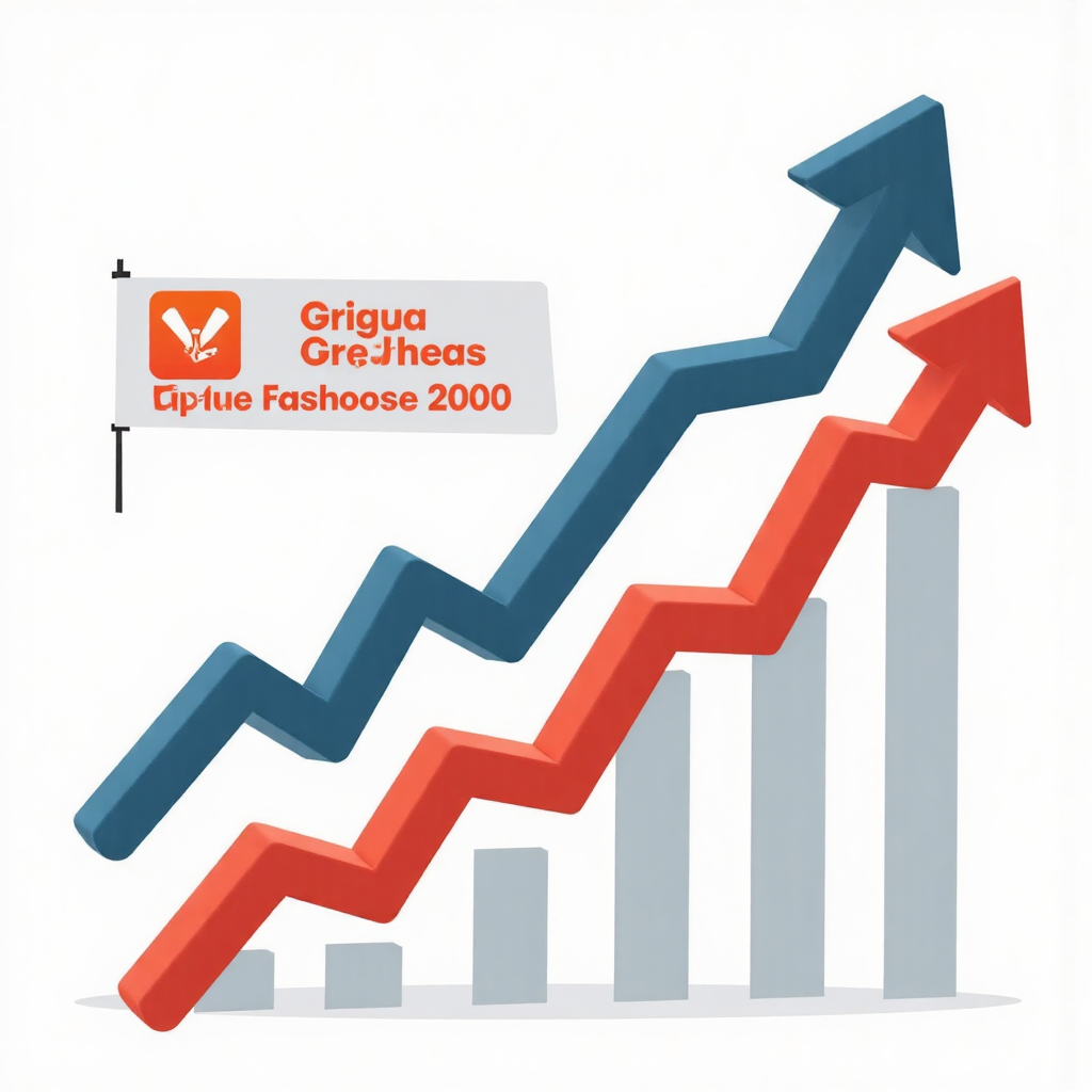 羅素 2000 指數上升圖表,象徵經濟前瞻